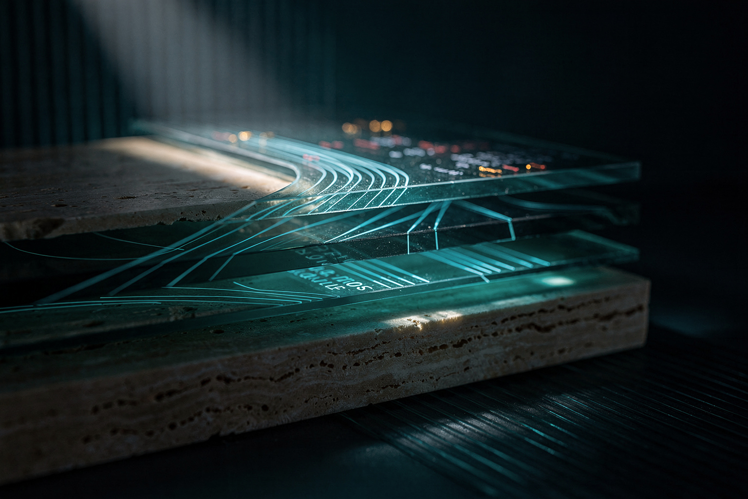 Digital layers and materials representing MonteDelGallo technical craft