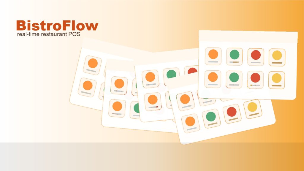 BistroFlow restaurant POS interface with live ordering screens